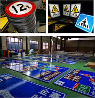 Panneaux routiers personnalisés en aluminium hautement réfléchissants, autocollants de signalisation routière, panneaux de signalisation pour la sécurité routière et les avertissements