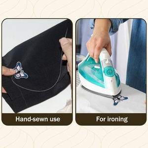 Parche Bordado Personalizado al por Mayor, Termoadhesivo o para Coser, con Forma de Mariposa Colorida, para Ropa, Sombreros y Manualidades - Product Image 6