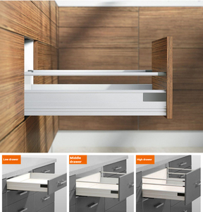 Chất Lượng Tốt Hộp Hệ Thống Ngăn Kéo Trượt Ngăn Kéo Trượt Đầy Đủ Mở Rộng Tủ Trượt Đồ Nội Thất Nhà Bếp Phụ Kiện - Product Image 1