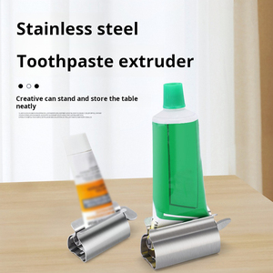 Pratico originale <span class=keywords><strong>dentifricio</strong></span> spremiagrumi tubo rullo in acciaio inox metallo supporto sedile rotolamento <span class=keywords><strong>dentifricio</strong></span> tubo spremiagrumi - Product Image 3