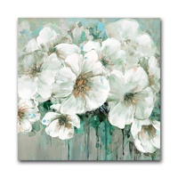 Peinture à l'huile de fleurs décoratives modernes faites à la main en gros pour décoration murale Art abstrait Décoration intérieure Projet d'hôtel personnalisé