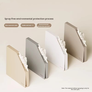 Delixi cd825 đơn cực tường chuyển đổi hiện đại kem phong cách Matte Frosted gốm cho Smartlife app điều hòa không khí Bảng điều chỉnh - Product Image 4