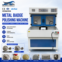 Máquina de Acabado de Superficies de Alta Eficiencia para Insignias, Pulidora y Esmeriladora de Emblemas Metálicos para Eliminar Oxidación y Rayones