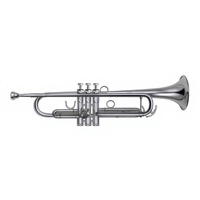 Silver Plated C Key Soprano Trumpet Brass Body with Lacquer Surface and BB Tone Instrument P. Mauriat PMT-51