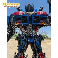 Metal Dev 6ft Dış Mekan Bum-Blebee Heykeli Gerçek Boyutta Gerçekçi Cosplay Robot Heykeli Büyük Optimus Prime Transformer Heykeli