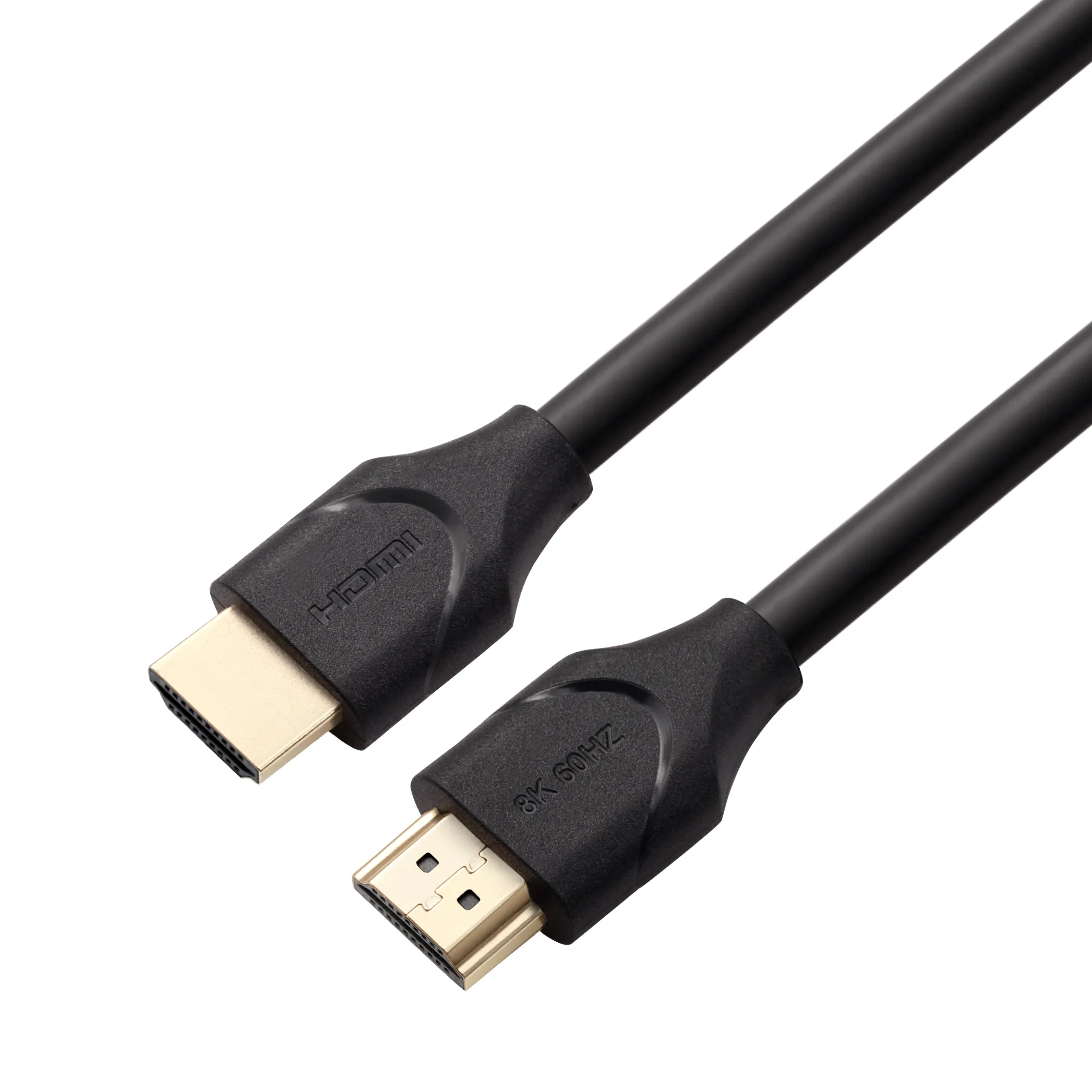 8k Hdmi 2.1 Cable 2m 6.6ft High Speed Braided Hdmi Cable Cord 4k 120hz For Sony Tvs Ps5 Xbox Gaming Black PVC plastic HDMI cable