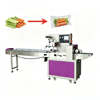 Machine d'emballage horizontale à grande vitesse pour sachets de biscuits, gobelets en papier, serviettes compactes, barres de chocolat, emballages plastiques