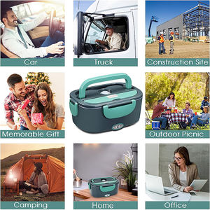 กล่องข้าวไฟฟ้าแบบพกพา 110V/12V 60W-80W พร้อมภาชนะสแตนเลสแบบถอดได้ - Product Image 3