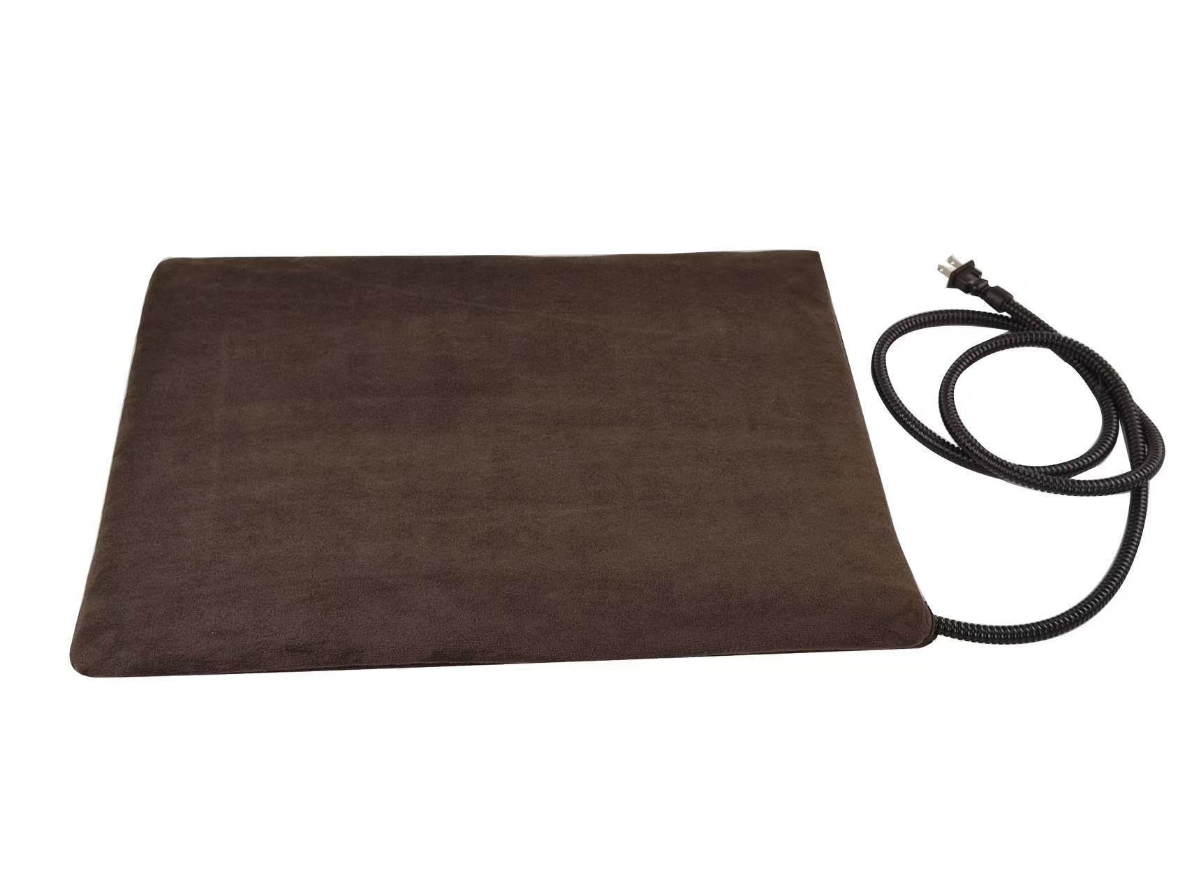 Coussin chauffant marron