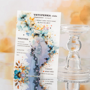 20 Light Vintage Watercolor Botanical <strong>Stickers</strong> Per Pack Flower <strong>Spread</strong> Series Decorative Handbooks with Halo Material Vintage - Product Image 4