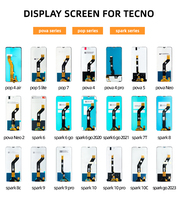 Écran d'affichage de téléphone portable TECNO 6 pouces de haute qualité, composants numériseurs TFT LED In-cell à montage en surface, garantie 1 an Infinix Kl4/Kl5