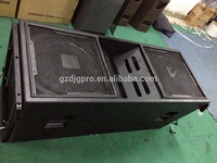 Système Line Array Complet 16200W avec Deux Haut-parleurs Néodyme 3 Voies de 15 pouces et Deux Caissons de Basses de 18 pouces, Moniteur de 15 pouces, Enceinte Audio pour Scène - Ensemble 4889