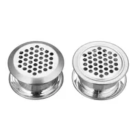 10pcs Round cabinet Air duct Vent Dia.19mm-53mm Steel Louver Mesh Hole plug decoration cover Wardrobe grille ventilation systems