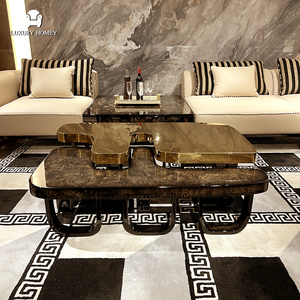 <span class=keywords><strong>Canapé</strong></span> d'angle de luxe avec table basse, mobilier de maison tendance, ensemble de canapés en cuir italien de luxe, meubles de salon - Product Image 4