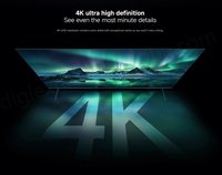 Téléviseur intelligent QLED 4K UHD 65 pouces pour XiaoMi TV a Pro 65 2026 Version Globale avec fréquence de rafraîchissement de 60 Hz, HDR10+, Dolby Audio et commande vocale