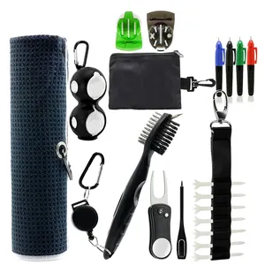 Bester Preis Hochwertiges Golf Essentials Kit Hot Sale Golf Handtuch Fabrik preis Golf Zubehör Kit