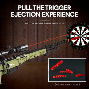 Dành Cho Người Lớn Trò Chơi Bắn Súng AWM Sniper Rifle Mô Hình Đồ Chơi Lắp Ráp Quân Sự Vũ Khí Xây Dựng Khối Gạch Kit Cho Shapening Kỹ Năng - Product Image 2