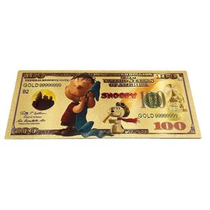 2026 Gran Venta Billete <span class=keywords><strong>de</strong></span> Colección <span class=keywords><strong>de</strong></span> Perro Beagle <span class=keywords><strong>de</strong></span> Dibujos Animados Estadounidenses, <span class=keywords><strong>5</strong></span> Diseños, Bañado en Oro <span class=keywords><strong>de</strong></span> 24K - Product Image 4