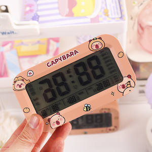 2025 Capybara reloj <span class=keywords><strong>despertador</strong></span> electrónico dibujos animados estudiantes niño despertar escritorio dedicado modelo <span class=keywords><strong>de</strong></span> Carga inteligente regalo <span class=keywords><strong>de</strong></span> cumpleaños - Product Image 2