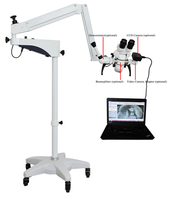 Double Binocular Zoom Ophthalmic Surgical Microscope for Eye Surgery for Hospital Ophthalmic Operations