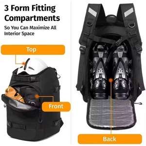 Échantillon Gratuit - Sac à Dos Personnalisé pour Équipement de Sport de Voyage, Patins à Glace, Chaussures de Ski, Sacs à Roulettes pour Patins à Glace - Product Image 3