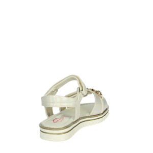 Sandali bianchi BS5202 tacco basso - Product Image 3