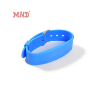 Bracelets en silicone RFID personnalisés avec impression, étanches, réglables, bracelet en caoutchouc NFC pour piscine, parc aquatique