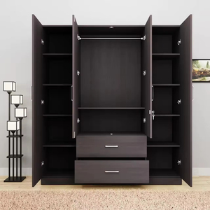Armadio in Legno su Misura con Porte Scorrevoli <span class=keywords><strong>per</strong></span> Camera da Letto, Mobile Guardaroba in Legno Massello - Product Image 3