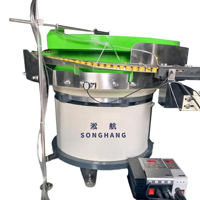 Grande base stable, vibration haute vitesse, alimentateur vibrant à capuchons de bouteilles, couvercle insonorisant, équipement d'automatisation, moteur PLC