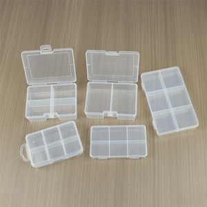 Plastic <b>Storage</b> <b>Box</b> 2 4 6 Compartment Rectangular Covered With Compartments For Jewelry Fishing Tackle Beads Accessories - Product Image 2