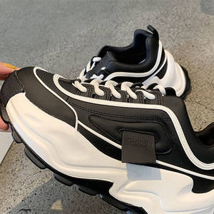 Leisure <strong>Outdoor</strong> Sports <strong>Shoes</strong> Sneakers Lace-up Anti-slip <strong>Basketball</strong> Style <strong>Shoes</strong> Sneakers Rubber Sole Chunky Women's Casual <strong>Shoes</strong> - Product Image 4