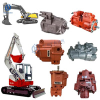 Pompa Hidrolik Utama Excavator Takeuchi TB250 TB25FR TB28FR TB35S TB36 TB45 TB53FR TB68 TB75FR TB800 TB80FR Dengan Pompa Gigi Ganda