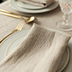 Bán buôn tùy chỉnh nhà hàng Wedding Dinner hemstitch sự kiện vải Linen 45x45 bảng Khăn ăn - Product Image 5