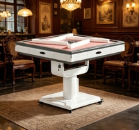 Nouvelle table de mahjong automatique silencieuse, table pliante pour la maison, machine de mahjong automatique pour salle de jeux d'échecs et de cartes