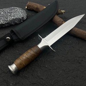 Cuchillo Bowie Watz de Acero Inoxidable con Mango de Plástico, Punta Recta, para Camping y Actividades al Aire Libre, Grosor de 3.9mm, Corte OEM - Product Image 5