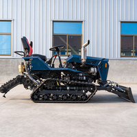 Mesin Pertanian Rotary Tiller Multifungsi, Rotary Cultivator, Harga Traktor Mini Crawler