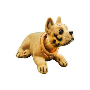 首振り犬ボブルヘッド子犬人形面白いスイングカーオーナメントダッシュボードキュートインテリアキット自動首振りおもちゃ樹脂QYブランド - Product Image 4