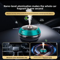 Diffuseur de parfum automatique de luxe pour voiture, alimenté par énergie solaire, en métal, avec capteur de vibration, garantie de 3 ans