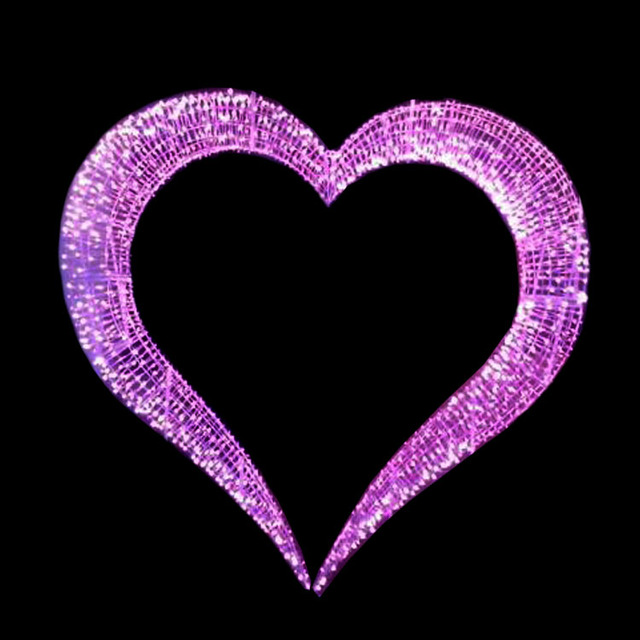Grandview Led Christmas Yard Decorations 3D Motif Light Heart Shaped Wedding Arch Decoration Ramadan Lights