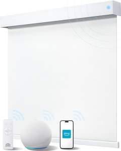 Persianas Enrollables Motorizadas Inalámbricas, Persianas Opacas Eléctricas Inteligentes de Poliéster Liso para Decoración de Sala de Estar y Dormitorio - Product Image 1