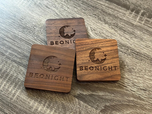 Lot de 50 sous-verres en bois naturel-Sous-verres rustiques en bois de noyer noir de qualité supérieure pour les ébauches de gravure au laser - Product Image 5