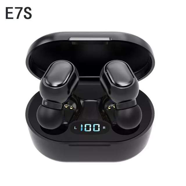 Wholesale E7S tws earphones wireless earbuds BT v5.3 Noise reduction sports headphones with Mic for Huawei Xiaomi Redmi Realme