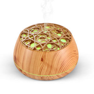 Difusor de aroma, difusor de aceite esencial de 400ml, grano de madera con temporizador, humidificador de niebla fría para habitación grande, apagado automático sin agua - Product Image 1