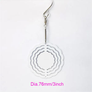 Qualisub 3นิ้วอลูมิเนียม3D ระเหิดลมสปินเนอร์สองด้านระเหิดลมสวนว่างสำหรับการพิมพ์แบบ DIY - Product Image 2