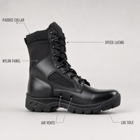 Bottes tactiques pour hommes à lacets, en maille, semelle extérieure en caoutchouc, résistantes à l'usure et antidérapantes, pour la randonnée en extérieur été/hiver, hauteur genou