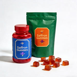 Doğal Safran Jelibonları Vegan GDO'suz Safran Ekstresi Özel Karışımlar Özel Marka Geliştirme ODM OEM KOSHER USDA Sertifikalı - Product Image 2