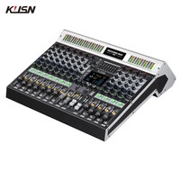 Table de mixage numérique 12 canaux 99 DSP Console de mixage audio alimentée professionnelle Table de mixage Soundcraft avec Bluetooth USB