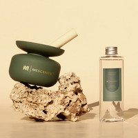 Diffuseur de parfum Mescente Luxury Scent pour salon, flacon en verre, bâtonnets en rotin