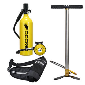 HY อุปกรณ์ดำน้ำขนาดเล็ก1000มล. ถังออกซิเจนสำรองฉุกเฉินอลูมิเนียมอัลลอยด์อุปกรณ์ MD-D002เครื่องช่วยหายใจแบบพกพาได้รับการรับรองจาก TUV CE - Product Image 3