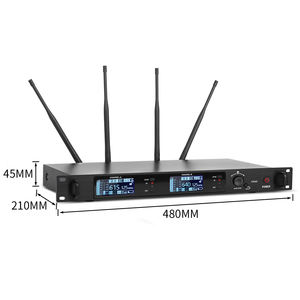 Micrófono Inalámbrico Profesional Portátil UHF DR80A, Conjunto de Micrófono de Diadema para Enseñanza, Predicación y Conferencias - Product Image 2